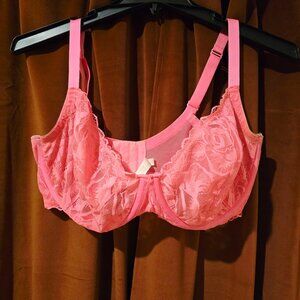 Cacique Lightly Lined Lack Full Coverage Bra